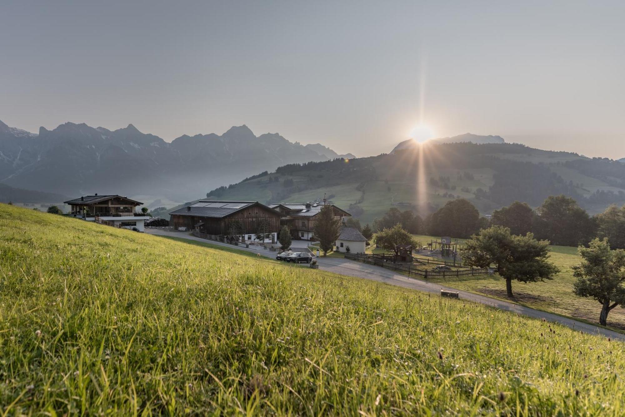 Biohof Ebengut Aparthotel Maria Alm am Steinernen Meer Exterior foto